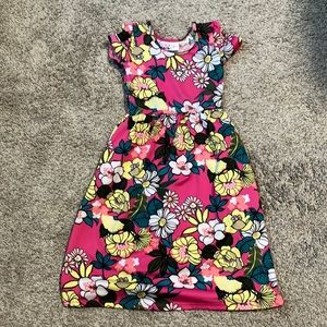 Dot Dot Smile Dress- beautiful floral pattern 12/24m